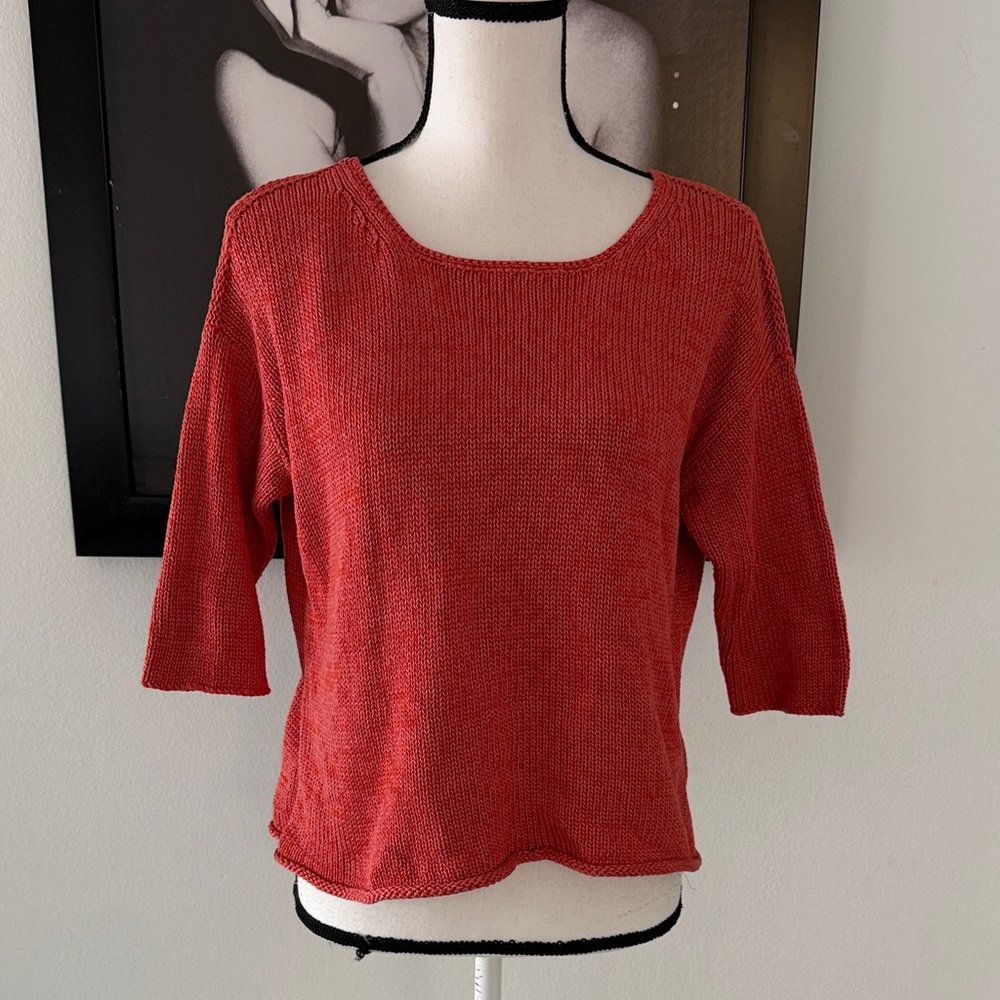 Peruvian connection Pima cotton sweater medium